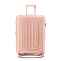 Luggage 4 Piece Sets 14 20 24 28 , Hard Shell Lightweight Tsa Lock Carry On Expandable Suitcase With Spinner Wheels Travel Set For Men Women Pink Polypropylene