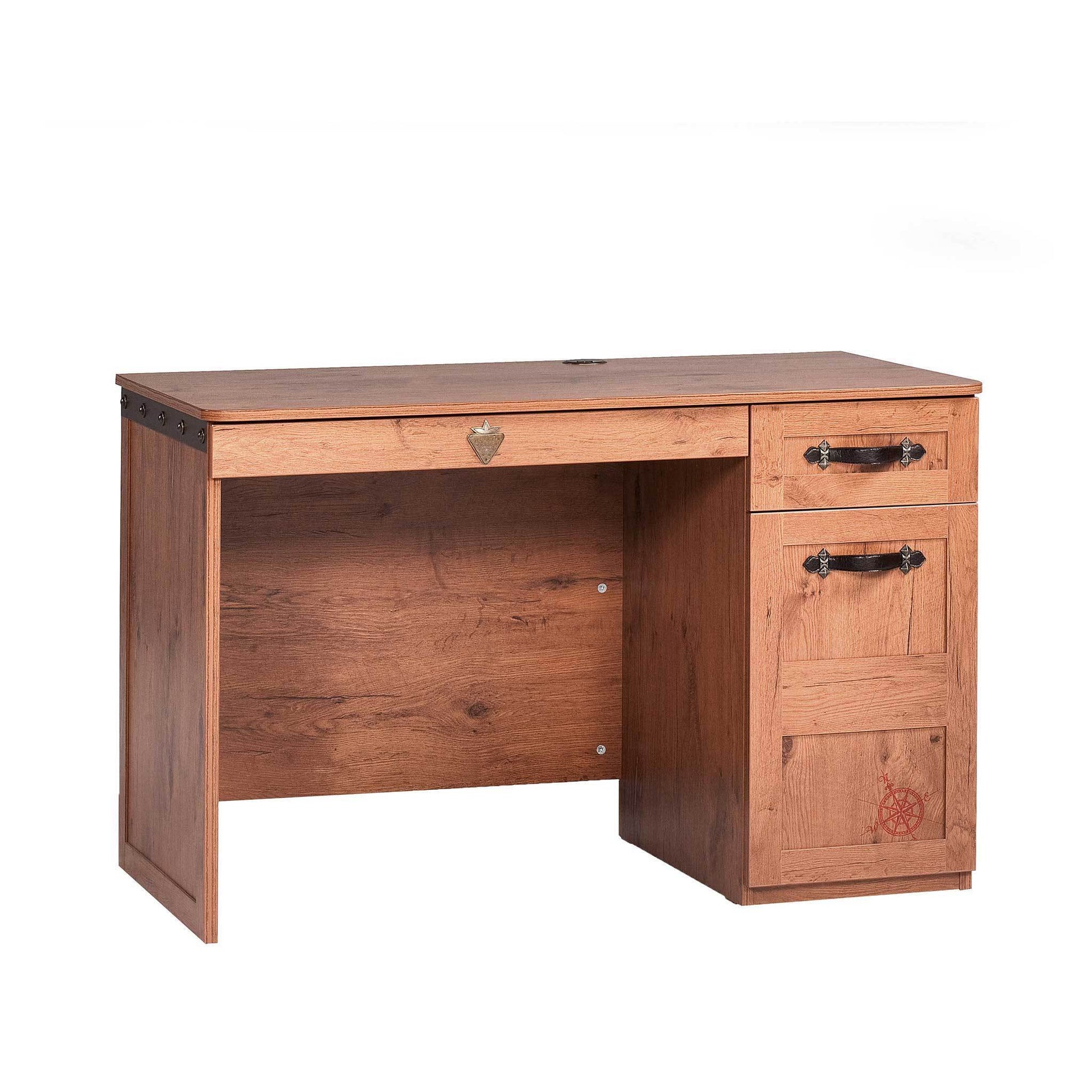 Ahoy Desk Brown Oak Particle Board