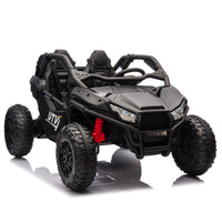 24V Two Seater Kids Ride On Utv W Parents Control,20In Seat Width,400W Super High Power,Four Wheel Suspension,Bluetooth,Mp3,Usb,Led Light,Horn,Rear Storage Space,Speeds 3.73 4.97Mph For Kids Aged 3