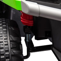 24V Ride On Truck 2 Seater Ride On Utv With 2X200W Motor Ride On Dump Truck With Dump Bed Shovel Ride On Car With Remote Control Electric Vehicle With Non Slip Tyre For Boys Girls Green Plastic