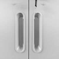 Heavy Duty Metal Garage Storage Cabinet With Wheels Sturdy And Durable Tool Storage Cabinet For Garage, Office, And Home Organizer Solutions Black Gray Steel