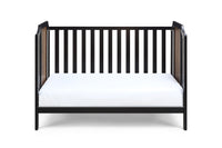 Brees Island 3 In 1 Convertible Crib Black Brownstone Black Brown Wood