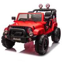 24V Kids Ride On Electric Car W Parents Control,Seat Width 19.09In,2Wd,Rear Suspension,Trunk Storage,Portable Pull Rod,Light&Searchlight,Bluetooth,Usb,Provide A Speed Of 2.5 4Mph For Kids Aged 3 8.