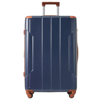 Hardshell Luggage Sets 3 Pcs Spinner Suitcase With Tsa Lock Lightweight 20''24''28'' Inky Blue Abs