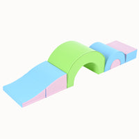 5 Piece Kids Climbing Toys For Toddlers, Foam Climbing Blocks For Babies, Kids Crawling And Climbing Indoor Active Play Structure Colorful Under 50 Lbs Cute Foam 1 To 2 Years Pu Indoor