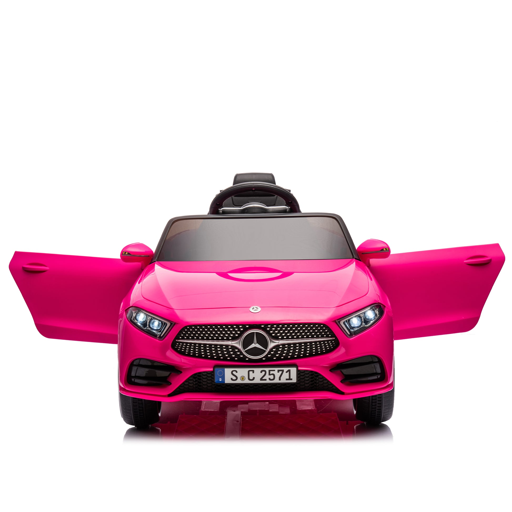 12V Kids Ride On Car W Parents Remote Control,Licensed Mercedes Benz Cls 350 For Kids,Four Wheel Suspension,Power Display,Music,Volume Control,Led Lights,Mp3,Usb Sd For Kids 37 95 Months. Pink 50 99