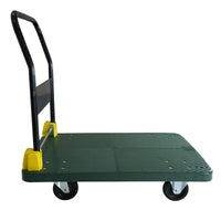 Foldable Platform Push Hand Truck Cart, 880 Lbs. Weight Capacity Green Metal