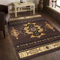 Tribes Gc Yls4005 Brown 2 Ft. X 3 Ft. Southwest Area Rug Brown Polypropylene