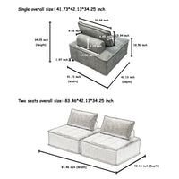 Modular 4 Piece Sofa With Adjustable And Removable Backrests For Ultimate Comfort Oversized Sofa Chenille Light Grey Sofa Light Gray Chenille 4 Seat