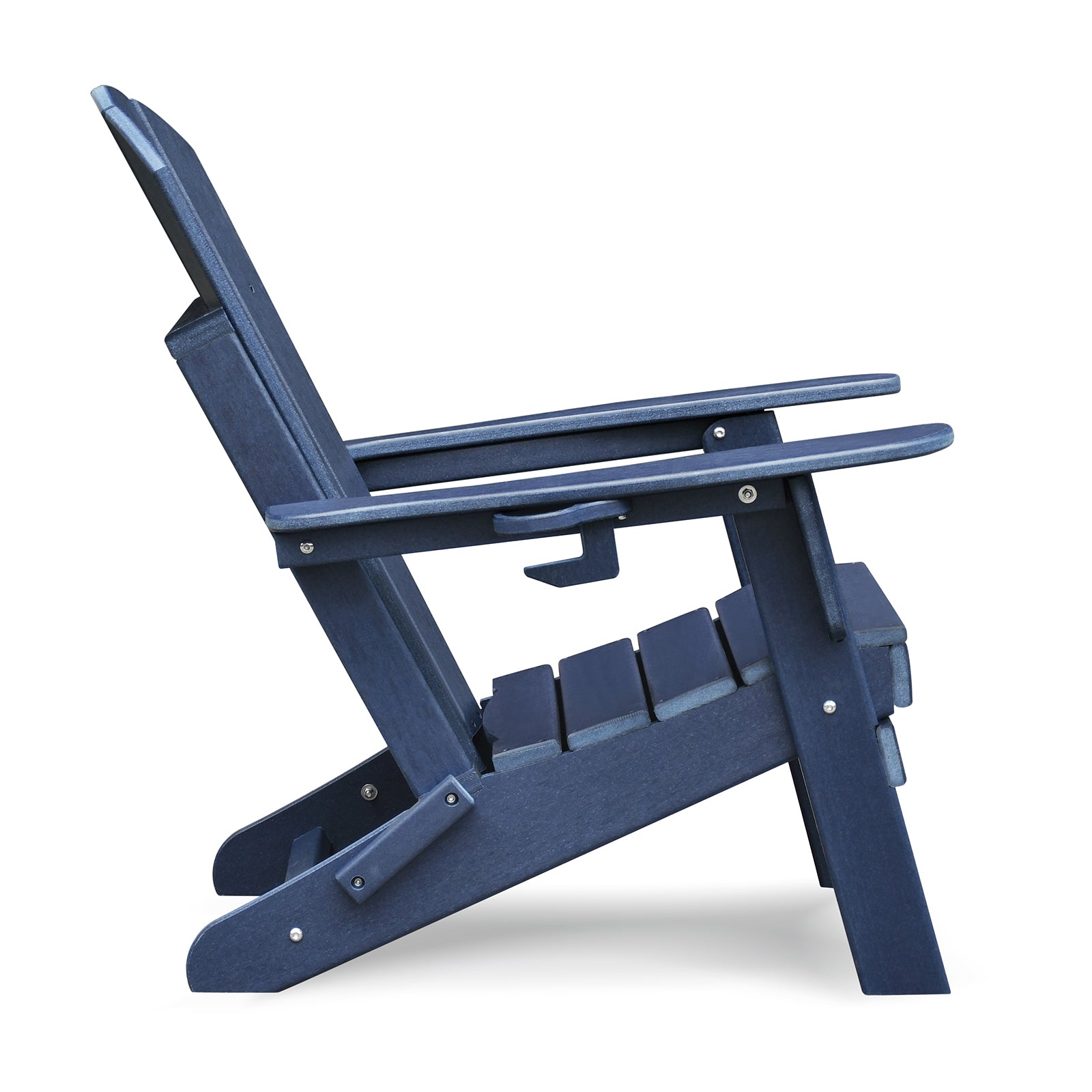 Folding Outdoor Adirondack Chair For Relaxing, Hdpe All Weather Fire Pit Chair, Patio Lawn Chair For Outside Deck Garden Backyardf Balcony, Navy Blue No Adirondack Navy Blue Weather Resistant Frame Garden & Outdoor Modern Complete Patio Sets Hdpe Hdpe
