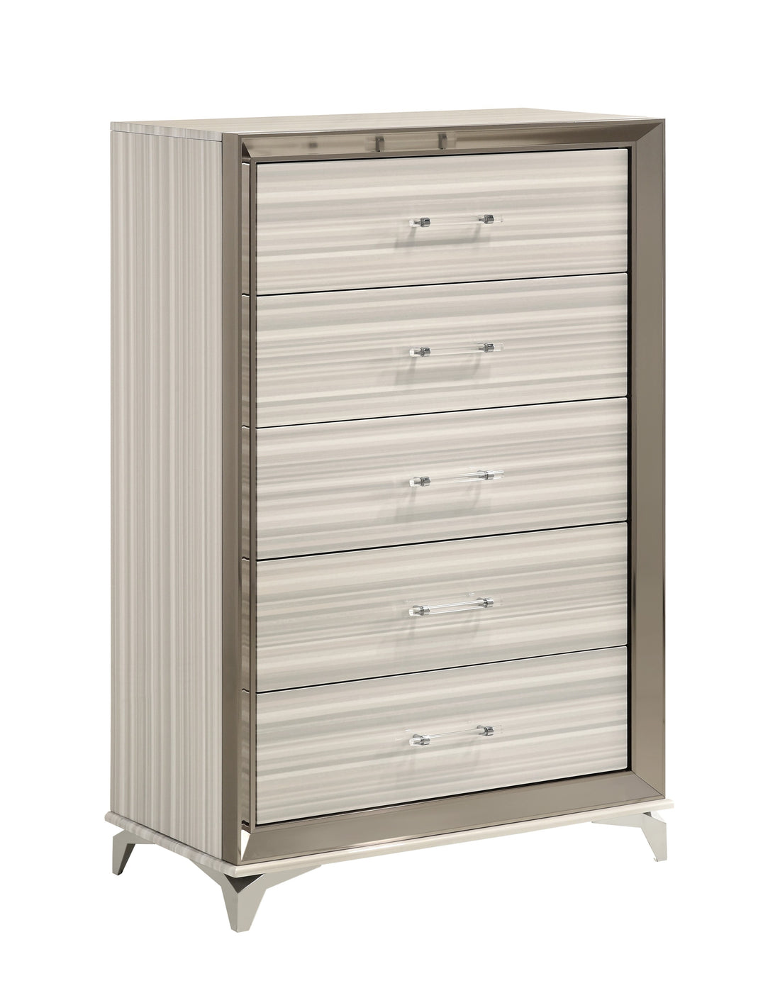 Star White Chest White Solid Wood Mdf