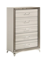 Star White Chest White Solid Wood Mdf