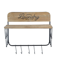 20X14X20" Laundry Rack With Accordion Design, Brown And Black Black Brown Iron