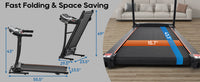 Home Folding Treadmill With Pulse Sensor, 2.5 Hp Quiet Brushless Motor7.5 Mph, 300Lbs Weight Capacity Walking Jogging Machine With 3 Level Incline 12 Preset Programs For Home Gym Indoor Fitness Black And Silver Handheld Foldable Gym Metal