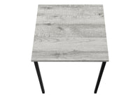 Table Set, 3Pcs Set, Coffee, End, Black Metal, Grey Laminate, Contemporary, Modern Grey Particle Board