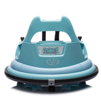 12V Ride On Bumper Car For Kids,Electric Car For Kids,1.5 5 Years Old,W Remote Control, Led Lights, Bluetooth & 360 Degree Spin, Vehicle Body With Anti Collision Paddingfive Point Safety Belt,2Wd Blue Polyethylene