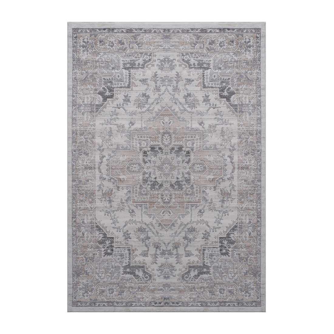 Naar Marfi Collection 2X3 Ivory Beige Oriental Non Shedding Living Room Bedroom Dining Home Office Stylish And Stain Resistant Area Rug Ivory Polyester