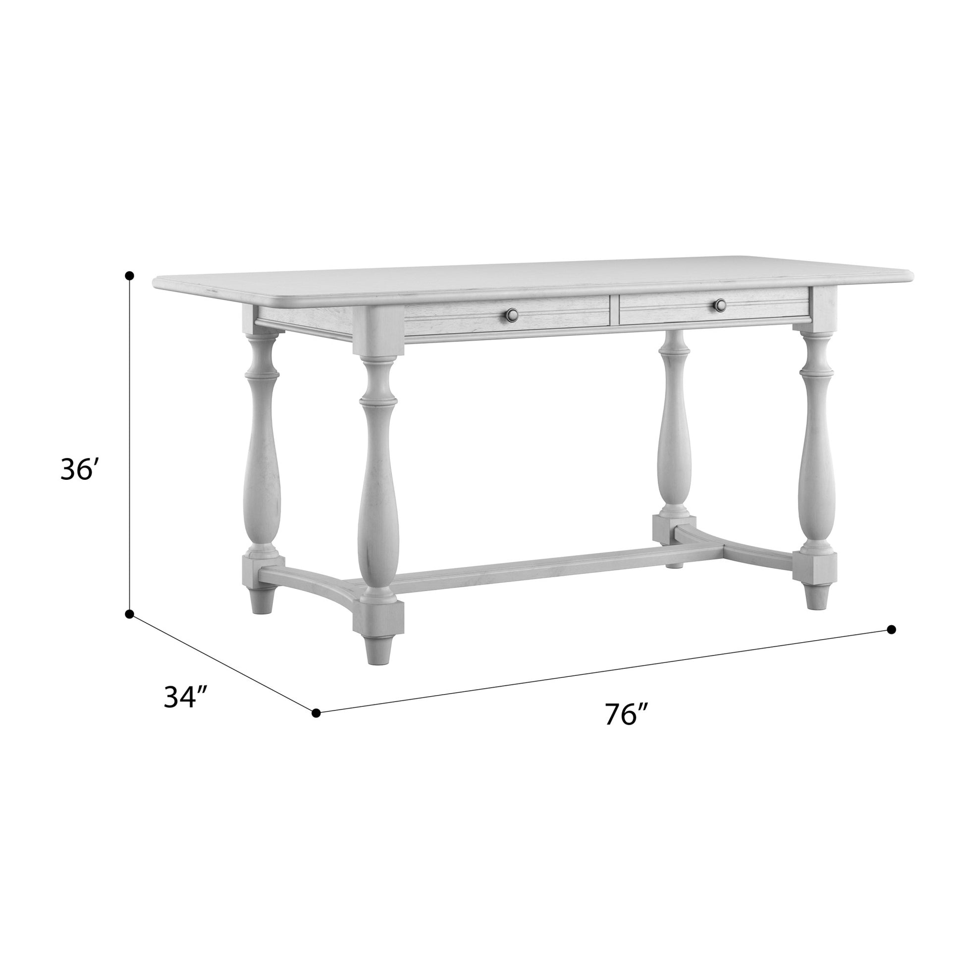 Mariano Gray Gathering Height Table Gray Solid Wood