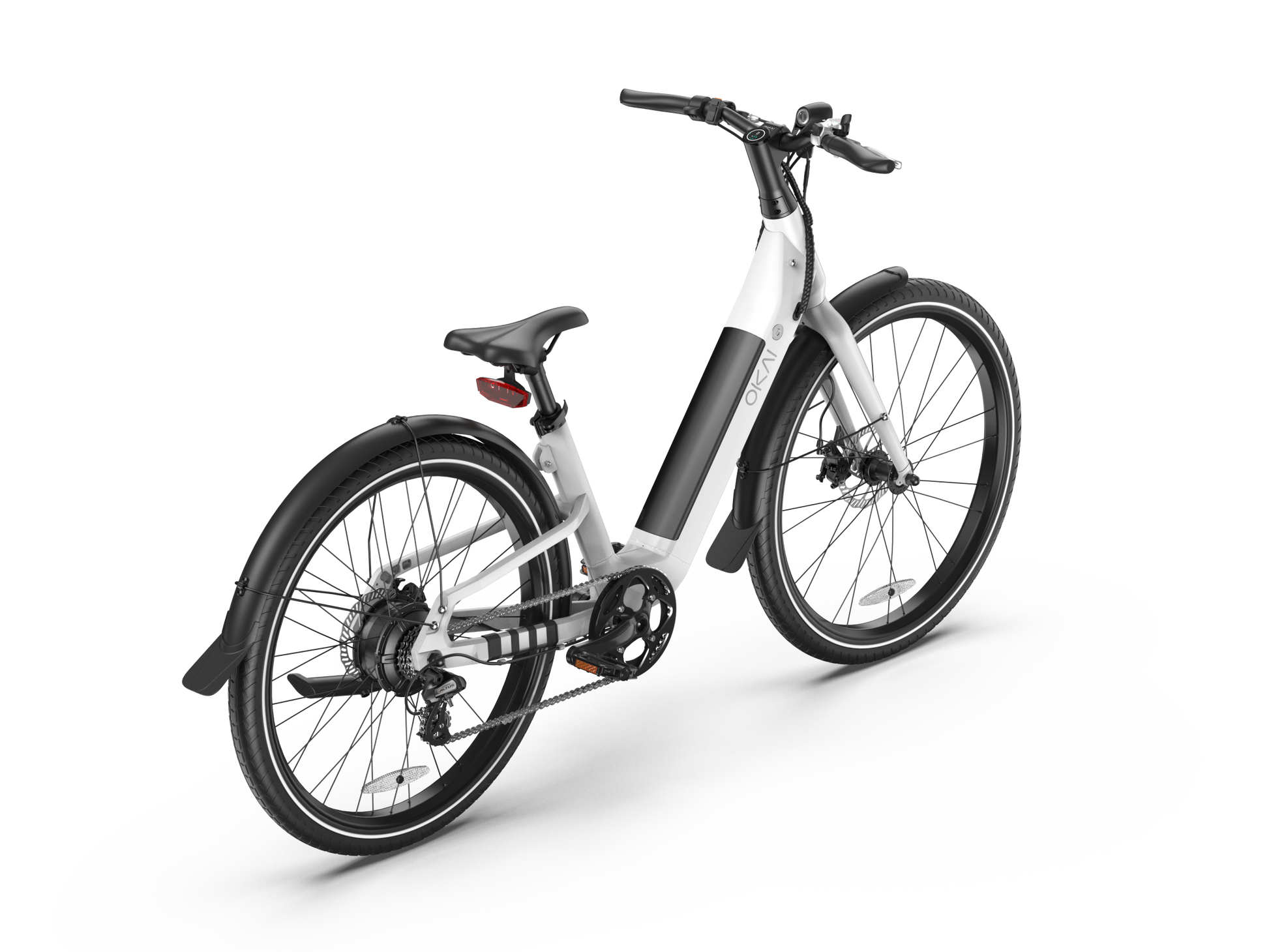 Electric Bike W 40 Miles Max Operating Range And 25 Mph Max Speed White White Aluminum