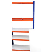 Capacity Garage Storage Shelves Heavy Duty Blue,Orange Iron