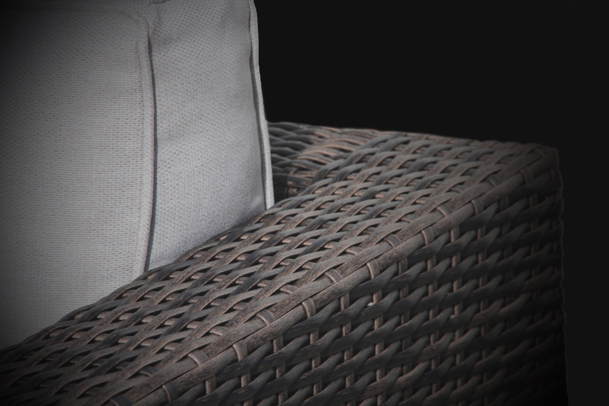Comfort Ready Fully Assembled Patio Chair With Plush Cushions Ideal For Outdoor Relaxation Espresso,Grey Wicker