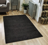 Shaggy Area Rugs, Carpets For Livingroom, 5X7 Area Rugs ,Shaggy Black Rectangle 5&7 Black Contemporary Abstract Polypropylene