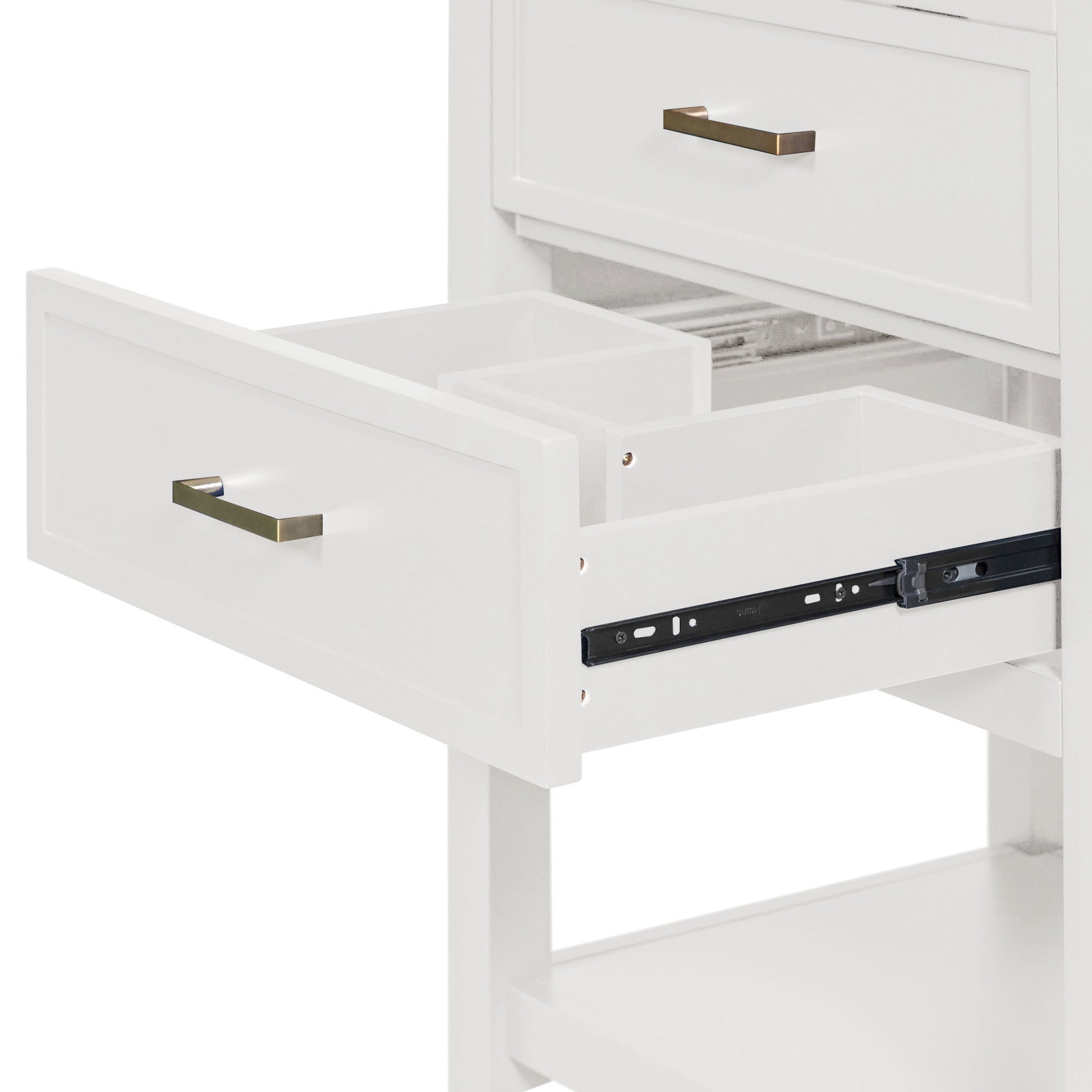 24'' Bathroom Vanity With Top Sink, Modern Bathroom Storage Cabinet With 2 Drawers, Single Sink Bathroom Vanity 2 White 1 Adjustable Hinges Bathroom Freestanding Mdf Painted