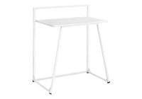 Computer Desk, Home Office, Laptop, 30"L, Work, White Laminate, White Metal, Contemporary, Modern White Mdf