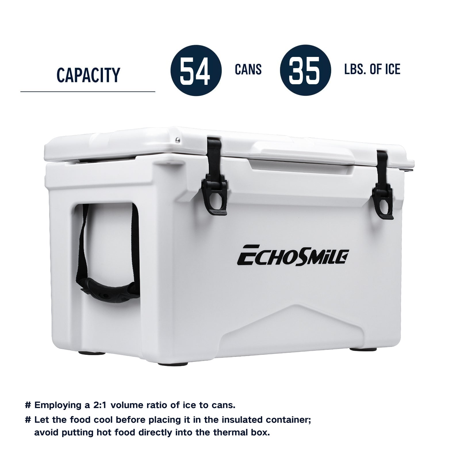 35Qt White Warming Box White Polyethylene