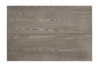 6Pc Dining Set Contemporary Farmhouse Style Counter Height 18" Expandable Leaf Table Gray Finish Upholstered Chairs Bench Wooden Solid Wood Dining Room Kitchen Furniture Upholstered Chair Wood Brown