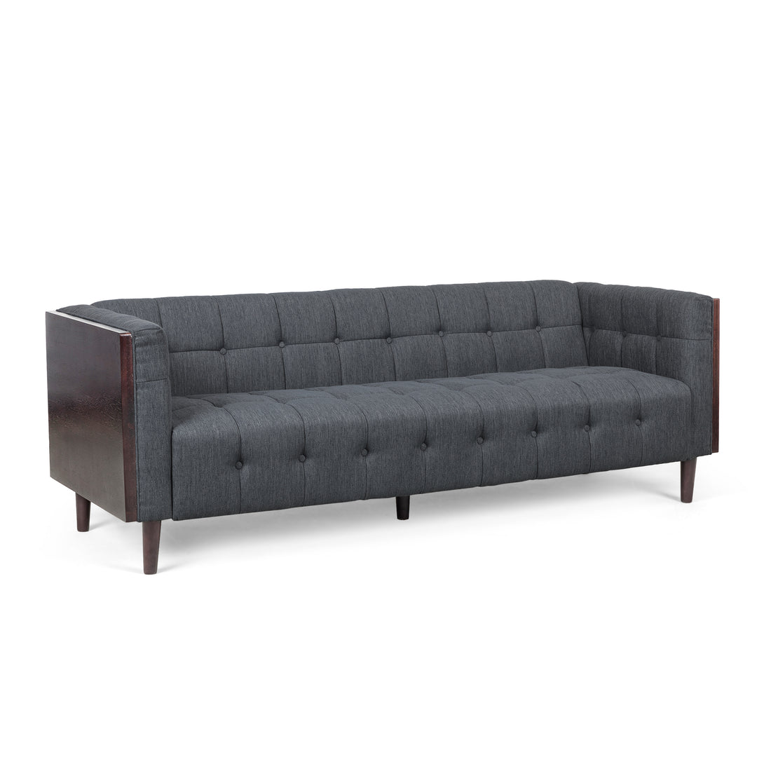 3 Seater Sofa Charcoal Fabric