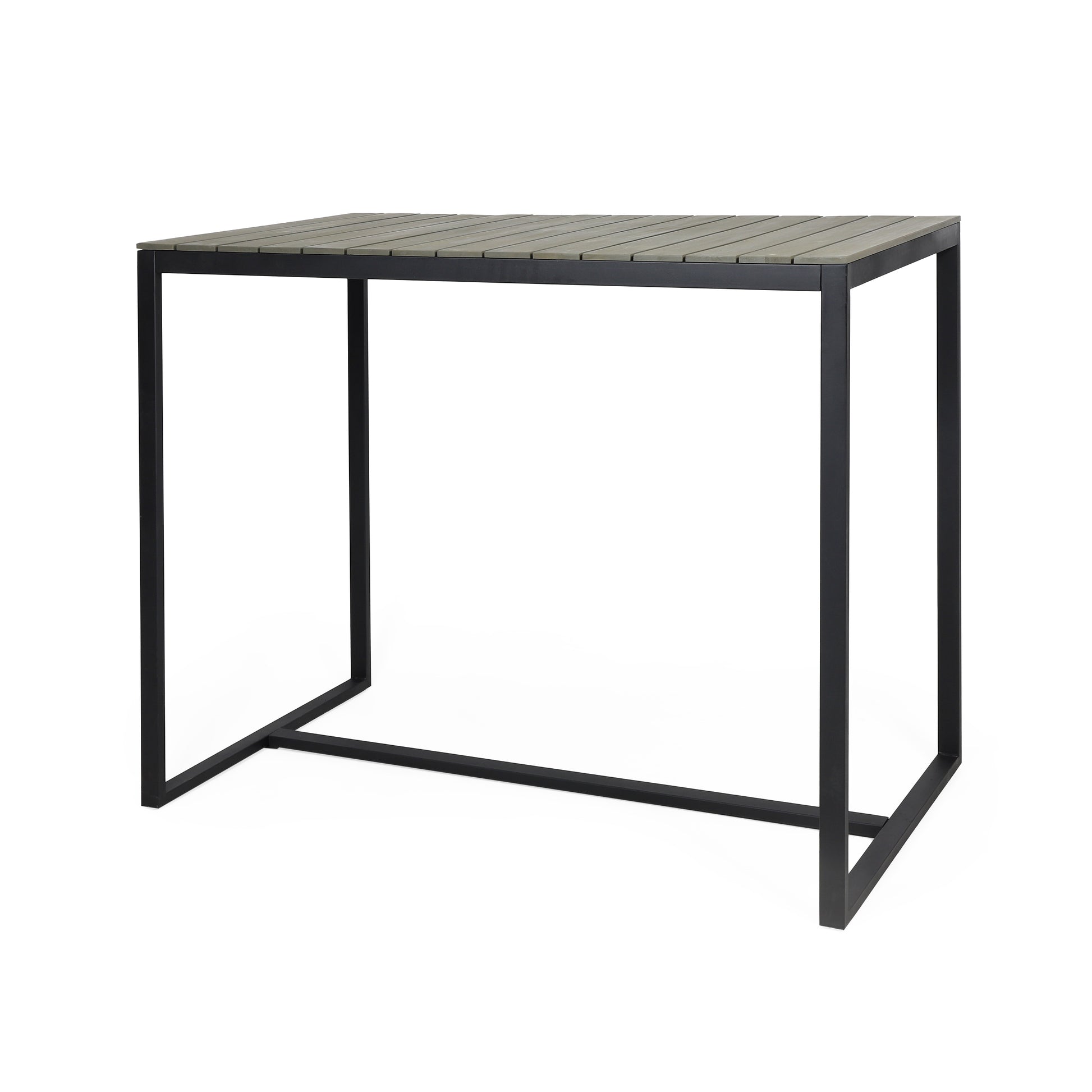 Ezra Bar Table Grey Black Acacia Wood