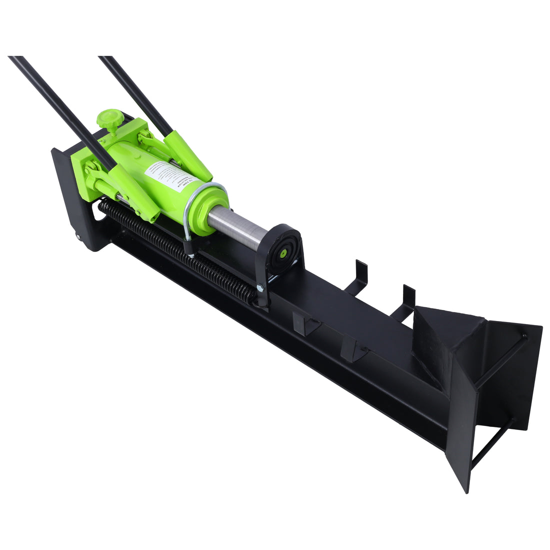 10 Ton Horizontal Log Splitter Wood Cutter Manual Hydraulic 2 Speed Wheel Hydraulic Log Splitter: Durable Manual Wood Splitter With Horizontal Full Steel Beam, Labor Saving Machine Stable And Safe Blackish Green Steel