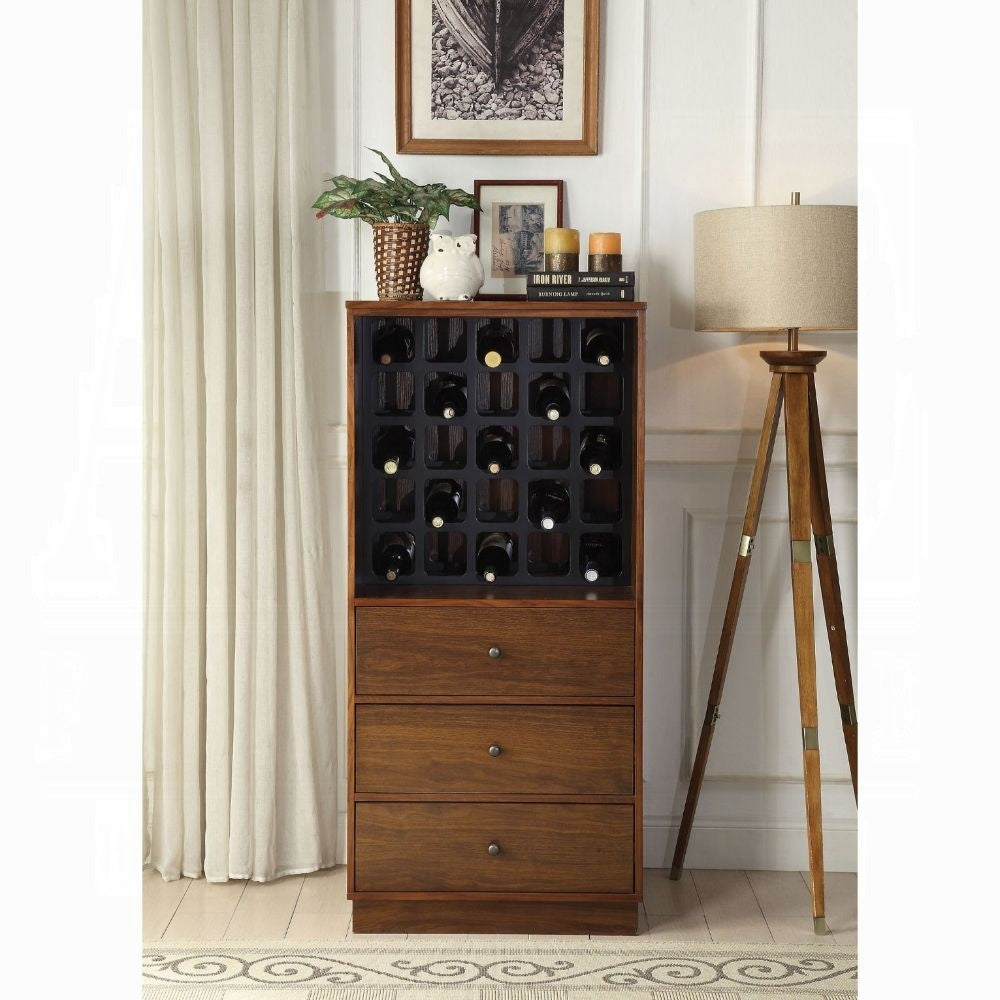 Walnut Wine Cabinet With 3 Drawer Walnut Kitchen Mdf Lvl