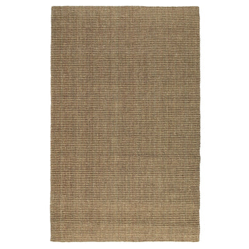 Quell 2 X 3 Handwoven Area Rug, Natural Brown Seagrass, Braided Design Brown Jute