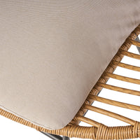 San Antonio Chair Brown Beige Iron Plastic
