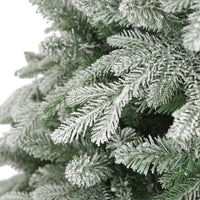 7Ft Lighted Artificial Christmas Tree With Wreath Set Of 2Christmas Tree Holiday Decoration, Creative Decorated Trees, Xmas Tree Christmas Decorations For Christmas Green Pvc