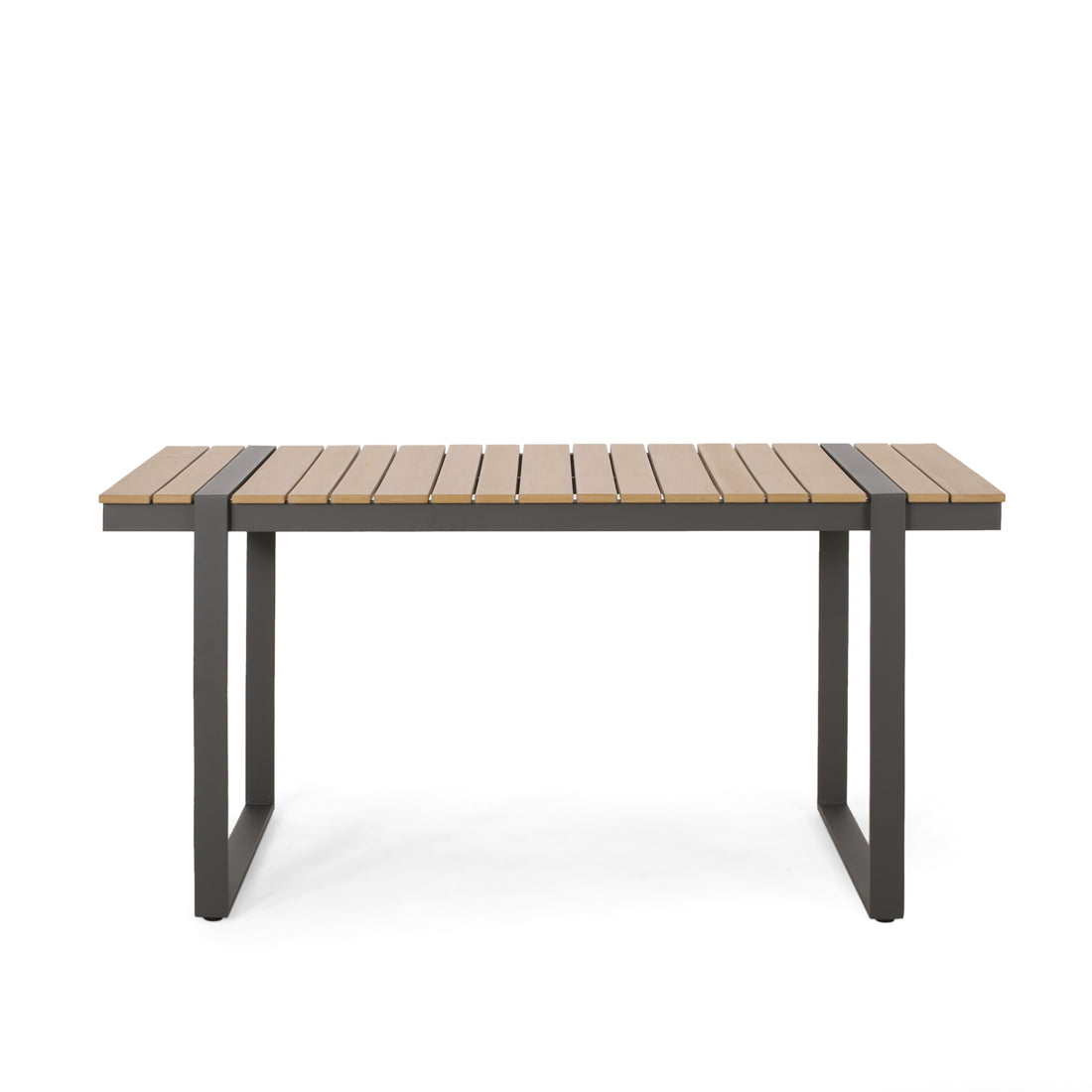 Outdoor Dining Table, Gray Natural Natural Grey Wood