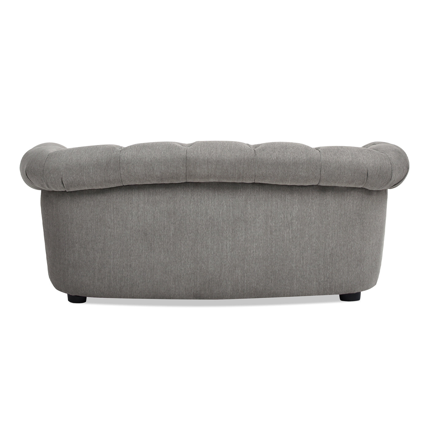 Kiki 36.5" Chesterfield Dog Sofa Bed, Medium, Uptown Gray Stain Resistant High Performance Polyester Gray Foam Polyester