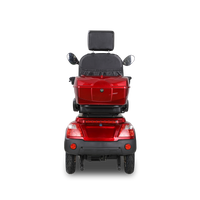 Xl3D4L Electric Mobility Recreational Travel Scooter For Adults,Mobility Scooters For Seniors, 4 Wheel Powered Mobility Scooters Red Abs Pc Abs Pc