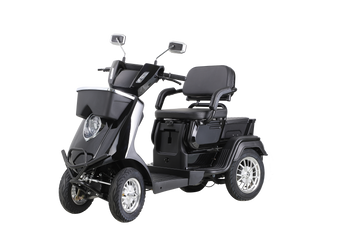 Heavy Duty 4 Wheel Mobility Scooters For Seniors & Adults 500Lbs Capacity Black Abs Pc