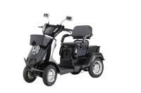 Heavy Duty 4 Wheel Mobility Scooters For Seniors & Adults 500Lbs Capacity Black Abs Pc