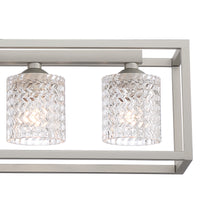 5 Light Dimmable Kitchen Island Rectangle Chandelier Nickel Ceiling Lights Steel Metal