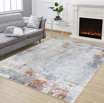 Loft Shag Gc Czy1010 Multi 5 Ft. 3 In. X 7 Ft. Shaggy Area Rug Grey Polyester