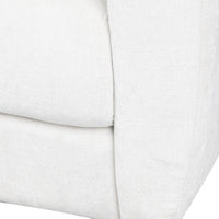 Swivel Chair Ivory Fabric