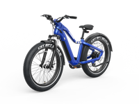 26" Step Over Electric Mountain Bike Blue Blue Aluminum