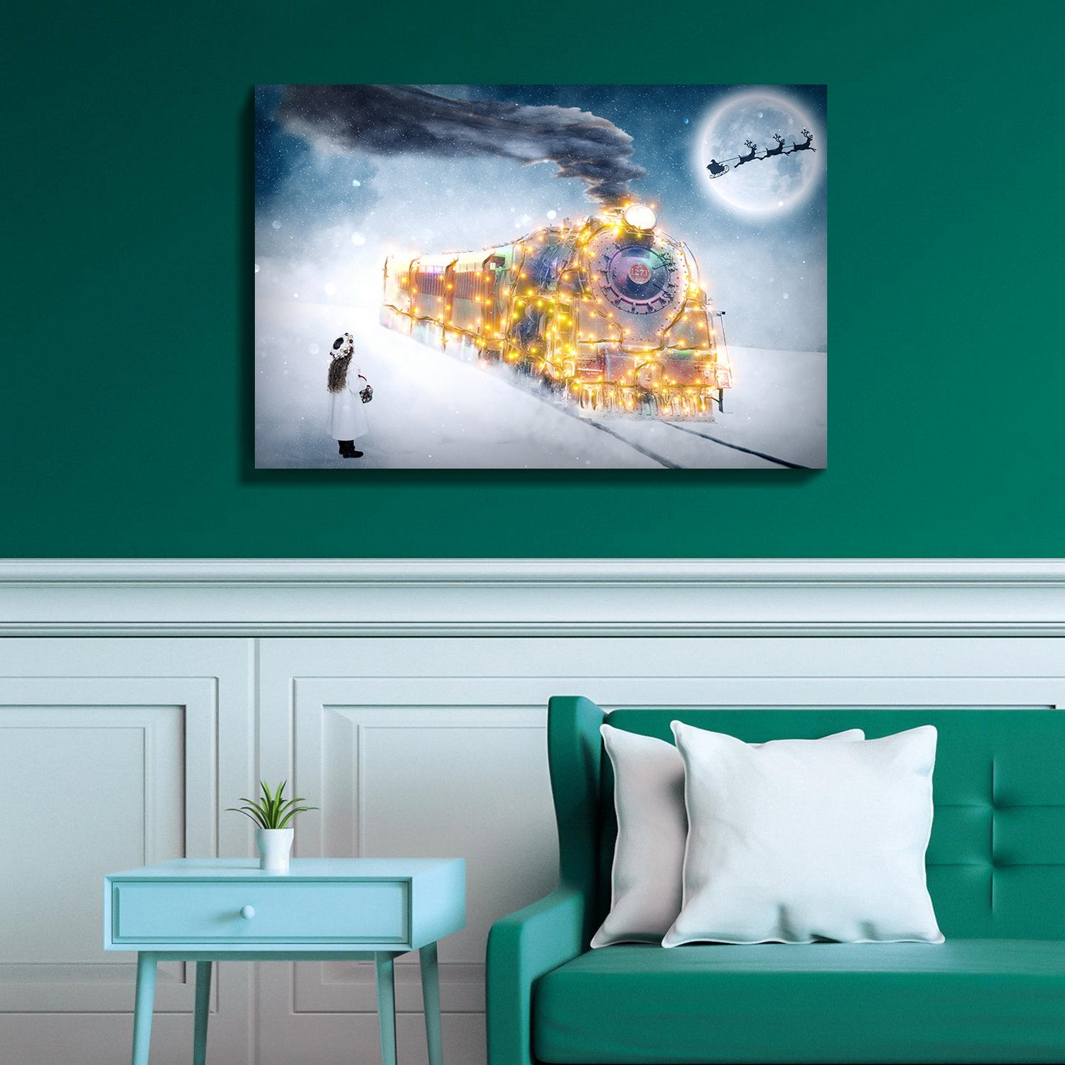 1Pcs Drop Ping Christmas Winter Wall Art Festival Paintings Decorations Party Picutres Gift Poster For Home Wall Decor Framed 4028In Thickness 1.5Inch Rectangle Framed Multicolor Christmas Oversized 41In Canvas Cultures And Diasporas