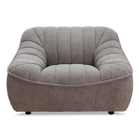 Pearl Fabric Chair Taupe Memory Foam Fabric