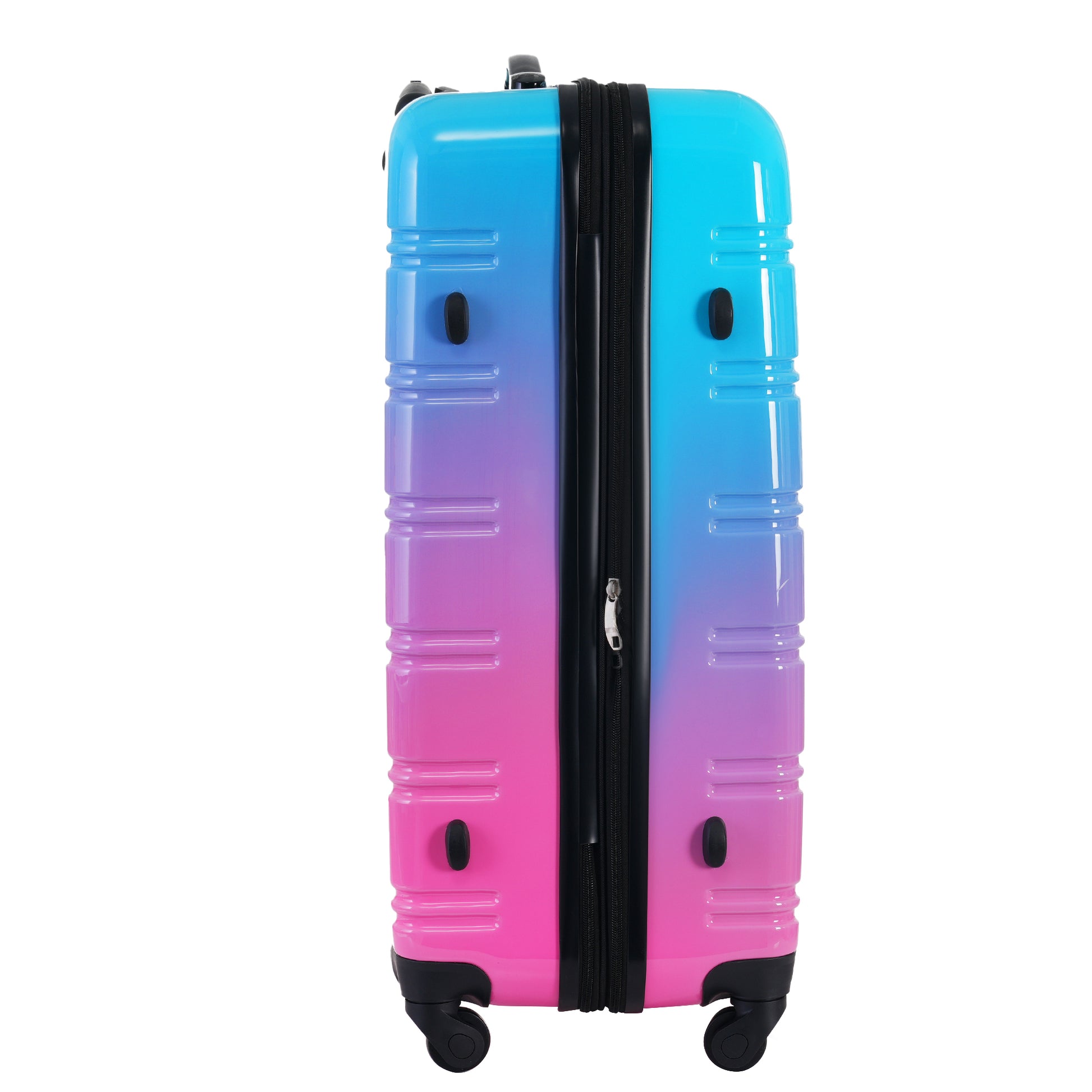 Hardshell Luggage Sets 3 Piece Gradient Color Expandable Suitcase With Spinner Wheels And Tsa Lock Lightweight 20" 24" 28" Available,Blue And Red Blue Red Abs