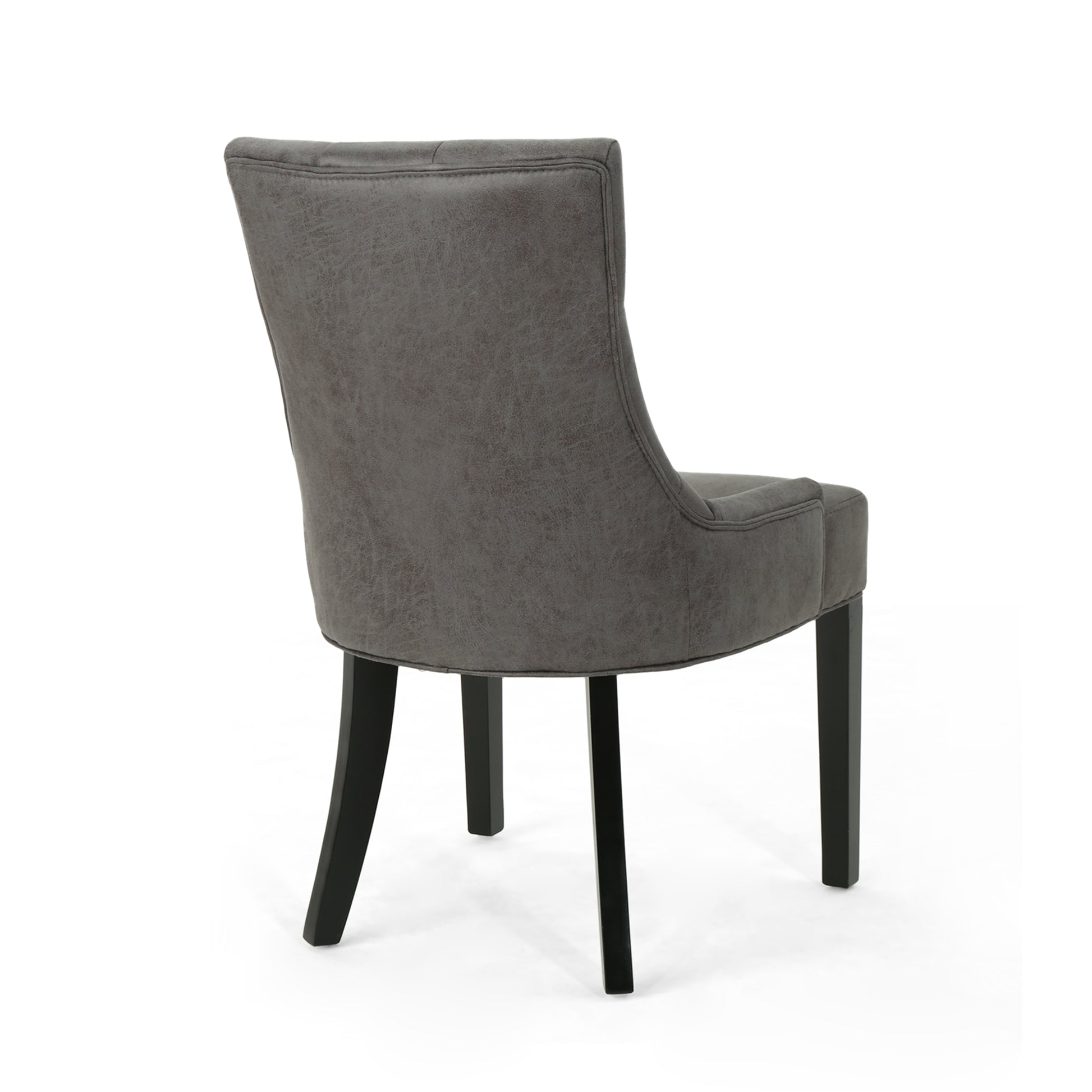Cheney Dining Chair Kd Mp2 Set Of 2 Slate Microfiber